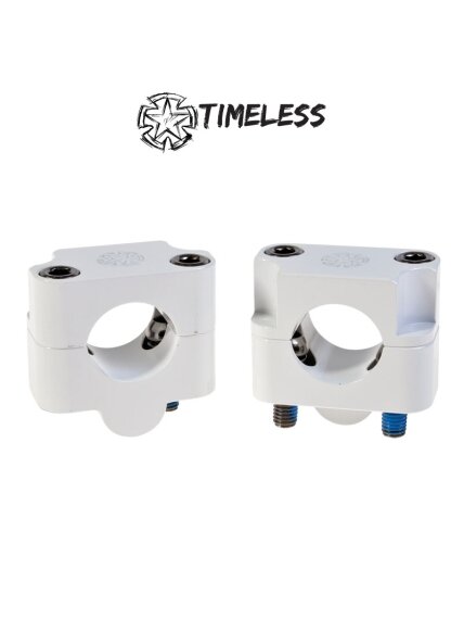 Timeless Handlebar Clampset, Fat Bar, 28,6mm, White Timeless Handlebar Clampset, Fat Bar, 28,6mm, White