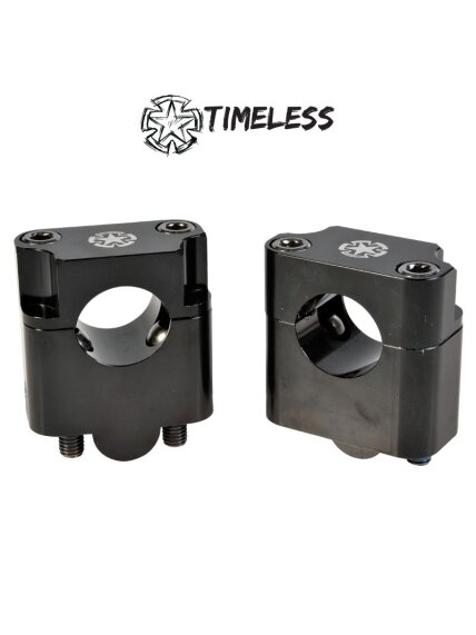 Timeless Handlebar Clampset/Riser, 22mm->28,6mm +35mm, Black Timeless Handlebar Clampset/Riser, 22mm->28,6mm +35mm, Black