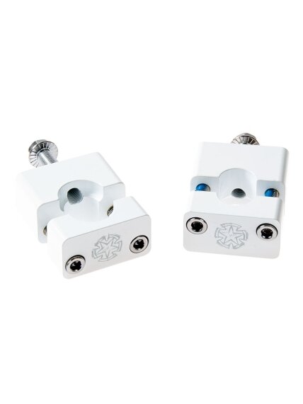 Timeless Handlebar Clampset White 22mm M10 Monkey Type / Pitbike Timeless Handlebar Clampset White 22mm M10 Monkey Type / Pitbike