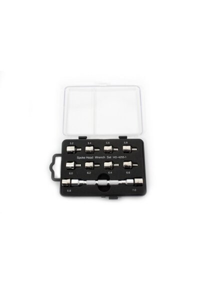 TMV Spoke Wrench Kit With 10 Heads (5.2 => 7mm) TMV Spoke Wrench Kit With 10 Heads (5.2 => 7mm)