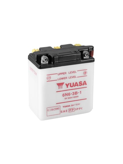 Yuasa Battery 6N6-3B-1 (cp) with acidpack (6) Yuasa Battery 6N6-3B-1 (cp) with acidpack (6)
