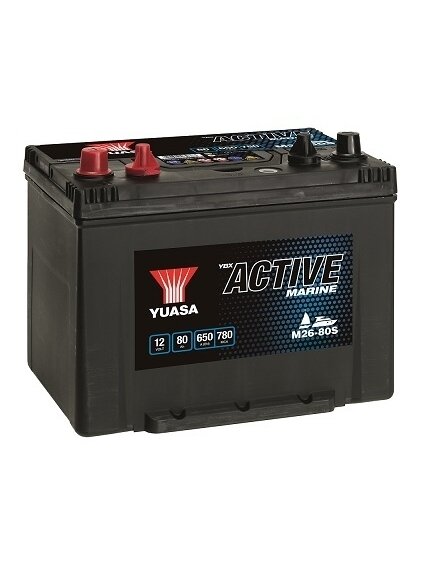 Yuasa M26-80S Active Marine Battery 12V 80Ah 600A (18) Yuasa M26-80S Active Marine Battery 12V 80Ah 600A (18)