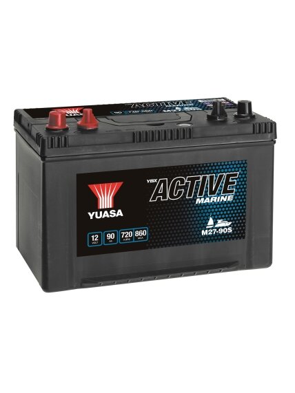Yuasa M27-90S Active Marine Start Battery 12V 90Ah 720A Note: Pallet cargo (15) Yuasa M27-90S Active Marine Start Battery 12V 90Ah 720A Note: Pallet cargo (15)