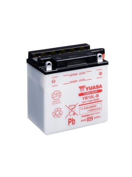 Yuasa Battery YB10L-B (cp) with acidpack (4) Yuasa Battery YB10L-B (cp) with acidpack (4)
