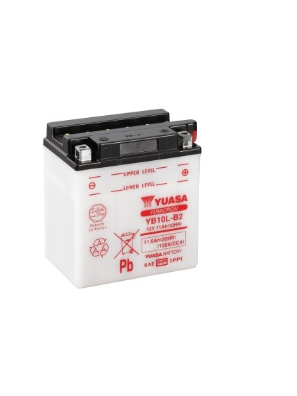 Yuasa BatteryYB10L-B2 (cp) with acidpack (4) Yuasa BatteryYB10L-B2 (cp) with acidpack (4)