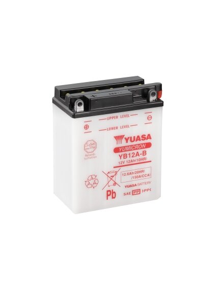 Yuasa Battery YB12A-B (cp) with acidpack (4) Yuasa Battery YB12A-B (cp) with acidpack (4)