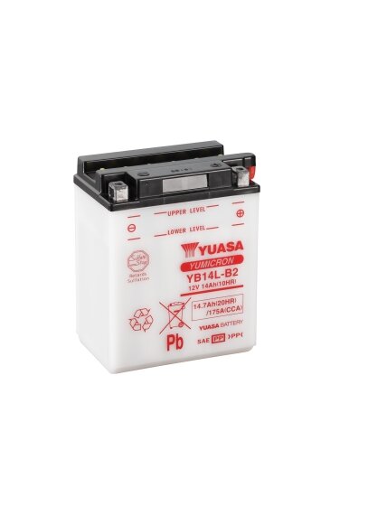 Yuasa Battery YB14L-B2 (cp) with acidpack (4) Yuasa Battery YB14L-B2 (cp) with acidpack (4)