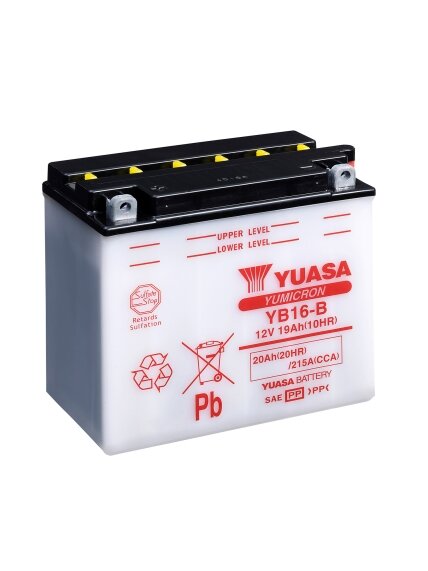 Yuasa Battery YB16-B (cp) with acidpack (2) Yuasa Battery YB16-B (cp) with acidpack (2)