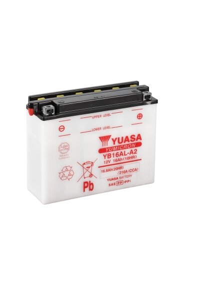 Yuasa Battery YB16AL-A2 (cp) with acidpack (4) Yuasa Battery YB16AL-A2 (cp) with acidpack (4)