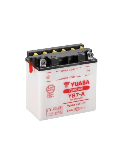 Yuasa BatteryYB7-A (cp) with acidpack (5) Yuasa BatteryYB7-A (cp) with acidpack (5)