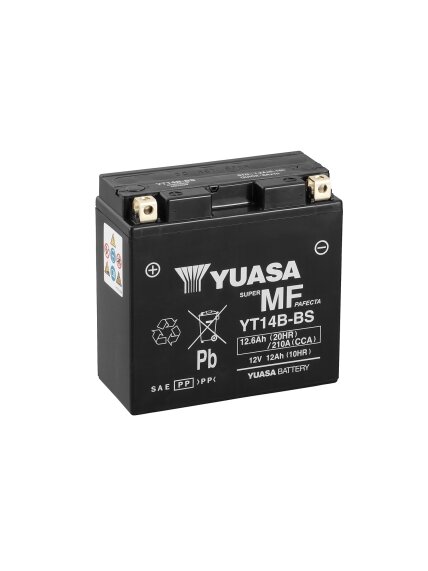 Yuasa Battery YT14B(WC) filled with acid (6) Yuasa Battery YT14B(WC) filled with acid (6)