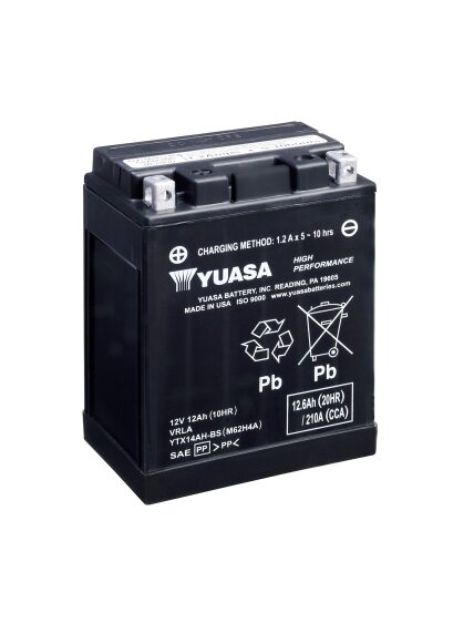 Yuasa Battery YTX14AH-BS (wc) factory activated Yuasa Battery YTX14AH-BS (wc) factory activated