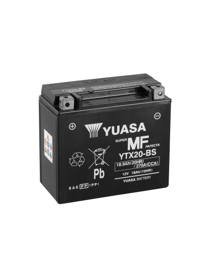 Yuasa Battery YTX20-BS (cp) with acidpack (3) Yuasa Battery YTX20-BS (cp) with acidpack (3)