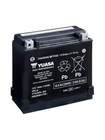 Yuasa Battery YTX20HL-BS-PW (cp) with acid pack Yuasa Battery YTX20HL-BS-PW (cp) with acid pack