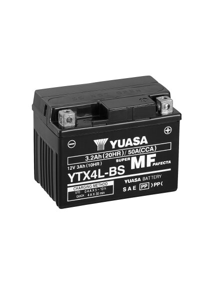 Yuasa Battery YTX4L(WC) filled with acid (10) Yuasa Battery YTX4L(WC) filled with acid (10)