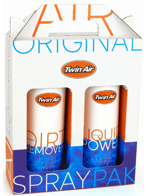 Twin Air Liquid Power Spray + Liquid Dirt Remover Spray Pak (2x500ml) (12) (IMO) Twin Air Liquid Power Spray + Liquid Dirt Remover Spray Pak (2x500ml) (12) (IMO)