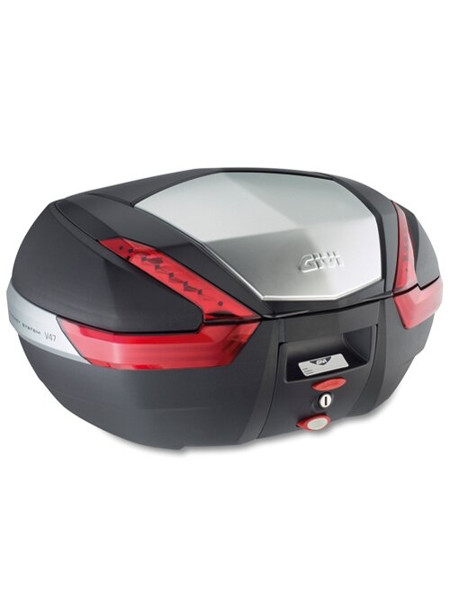 Givi V47 monokey 47lt case with black unpainted cover