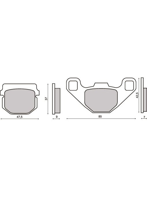 Brake pads Front / Rear 1 Brake pads Front / Rear 1