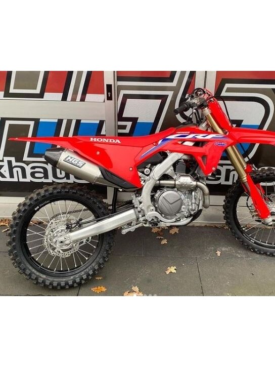 HGS Exhaust system 4T Complete set CRF450R 21-.. Grey Carbon 1 HGS Exhaust system 4T Complete set CRF450R 21-.. Grey Carbon 1