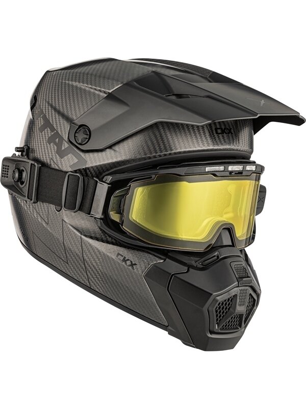 CKX Helmet Titan AMS Matt Carbon + Heated Goggles CKX Helmet Titan AMS Matt Carbon + Heated Goggles