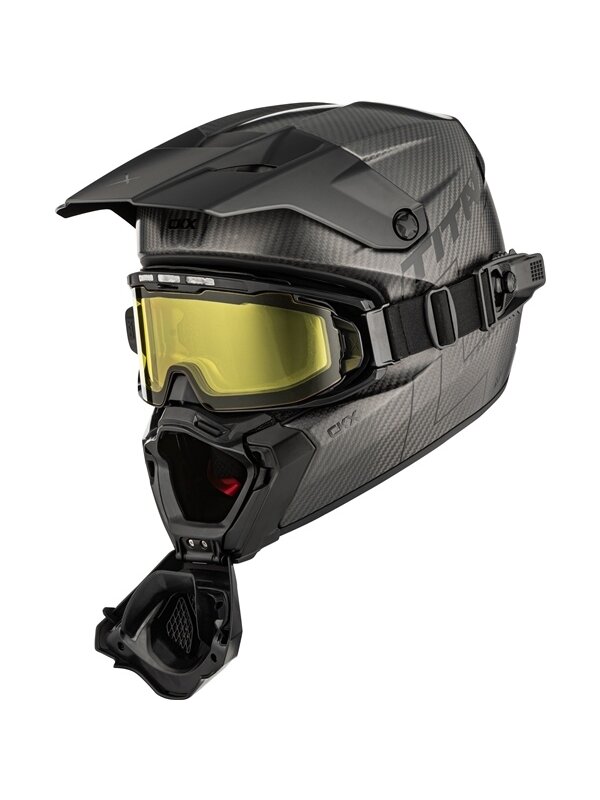 CKX Helmet Titan AMS Matt Carbon + Heated Goggles 3 CKX Helmet Titan AMS Matt Carbon + Heated Goggles 3