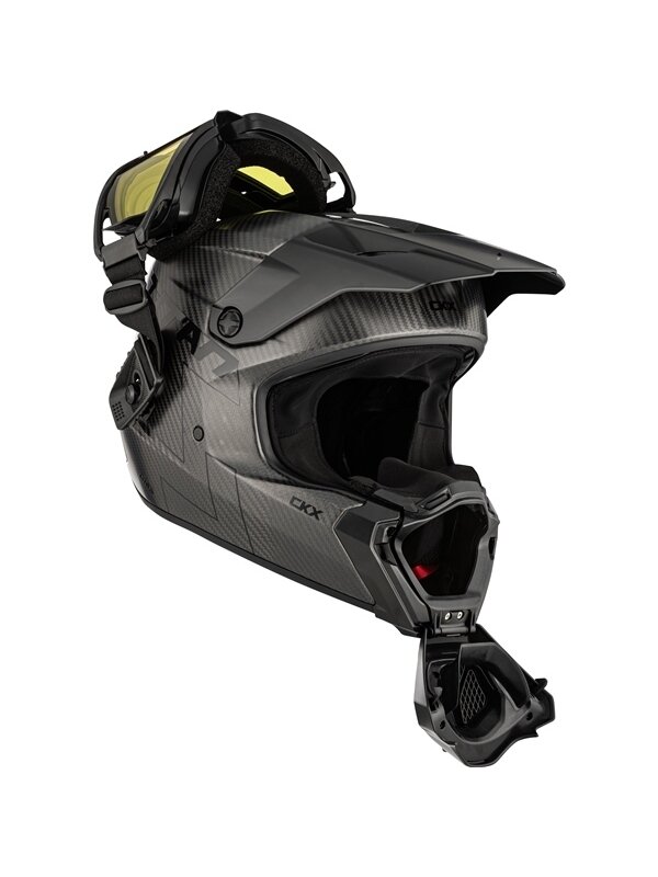 CKX Helmet Titan AMS Matt Carbon + Heated Goggles 6 CKX Helmet Titan AMS Matt Carbon + Heated Goggles 6