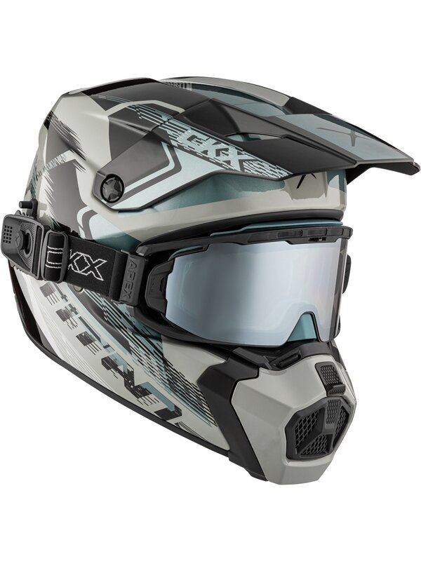 CKX Helmet Titan AMS Concordia Grey Gloss + Goggles CKX Helmet Titan AMS Concordia Grey Gloss + Goggles