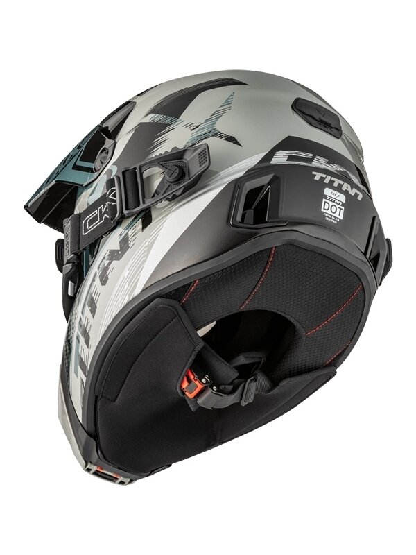 CKX Helmet Titan AMS Concordia Grey Gloss + Goggles 7