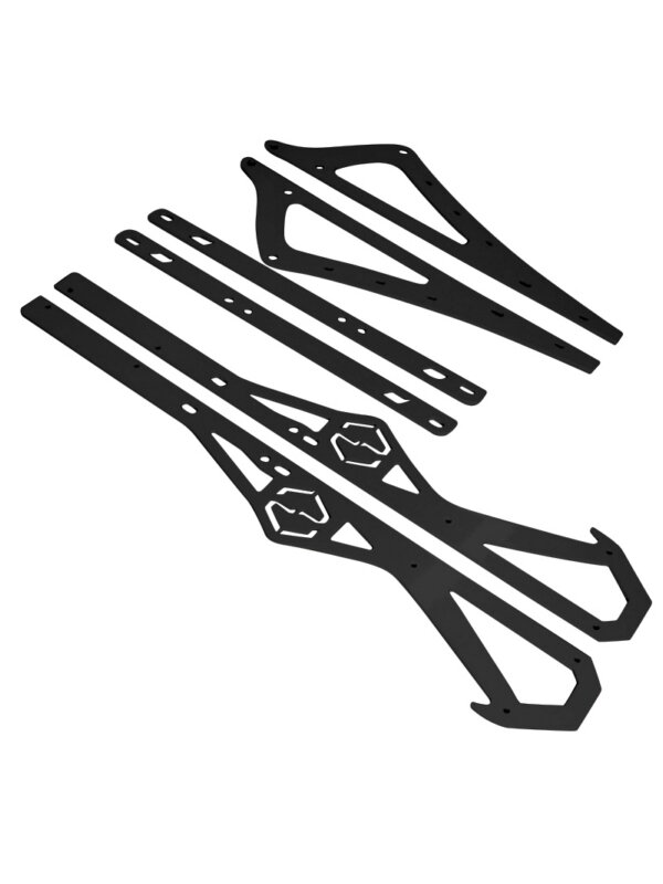 ITEK Rail stiffeners powdercoated black Arctic Cat M 2012-15 153"