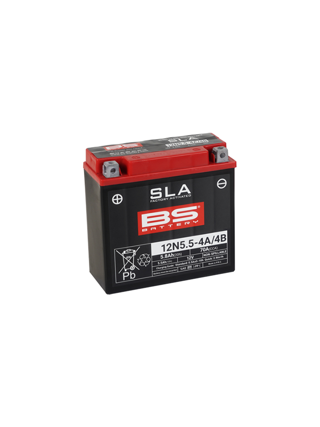BS Battery 12N5.5-4A/4B (FA) SLA - Sealed & Activated
