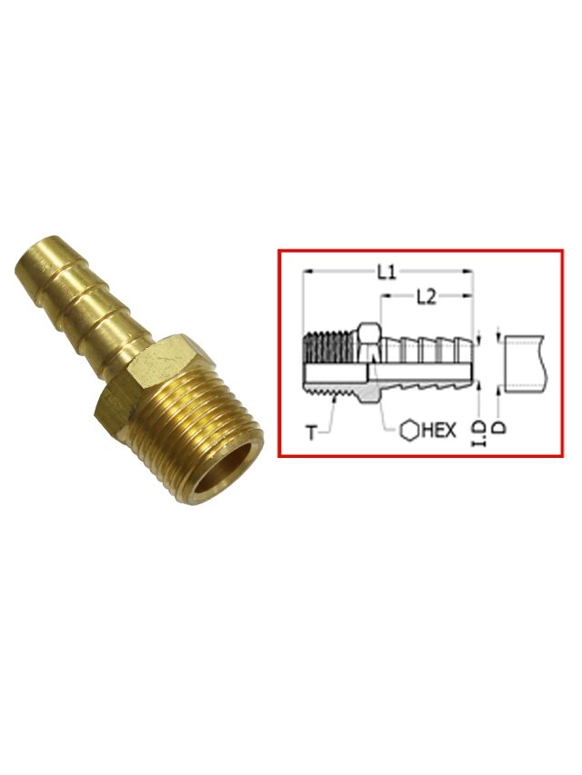 Sea-X connector Universal 1/4 NPT x 1/4 Sea-X connector Universal 1/4 NPT x 1/4