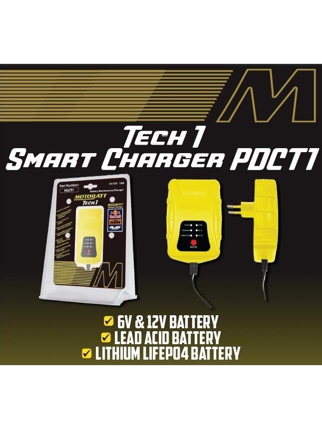 Motobatt Tech1 6/12V 1Amp charger 1