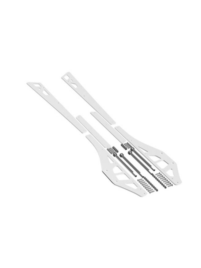 ITEK Rail Stiffeners Powdercoat series White Polaris Axys Matryx 155"