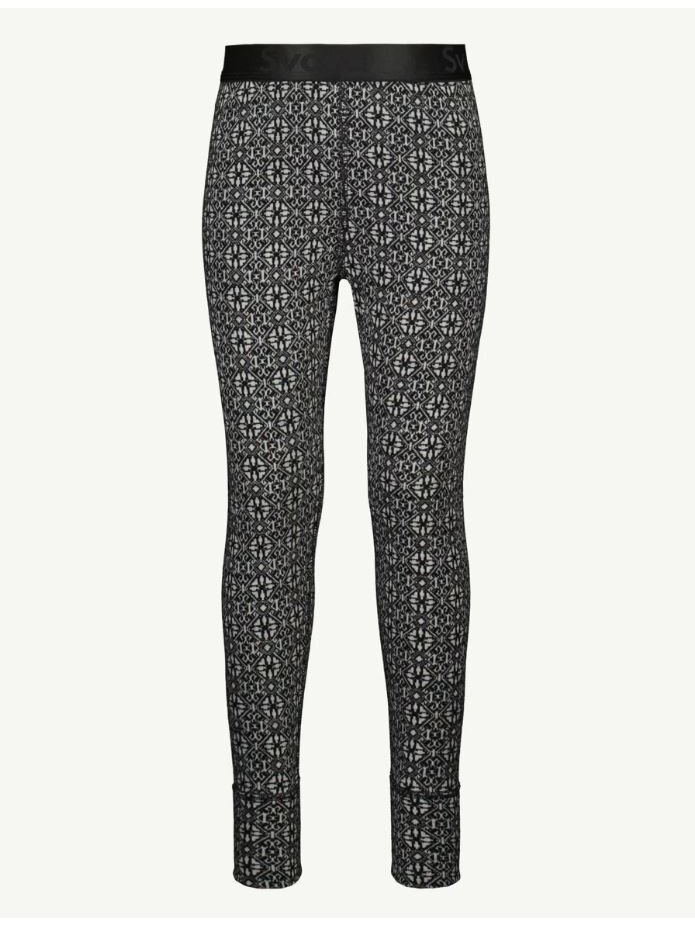 SVALA Merino Design Kids layer set Jacquard black/white 1
