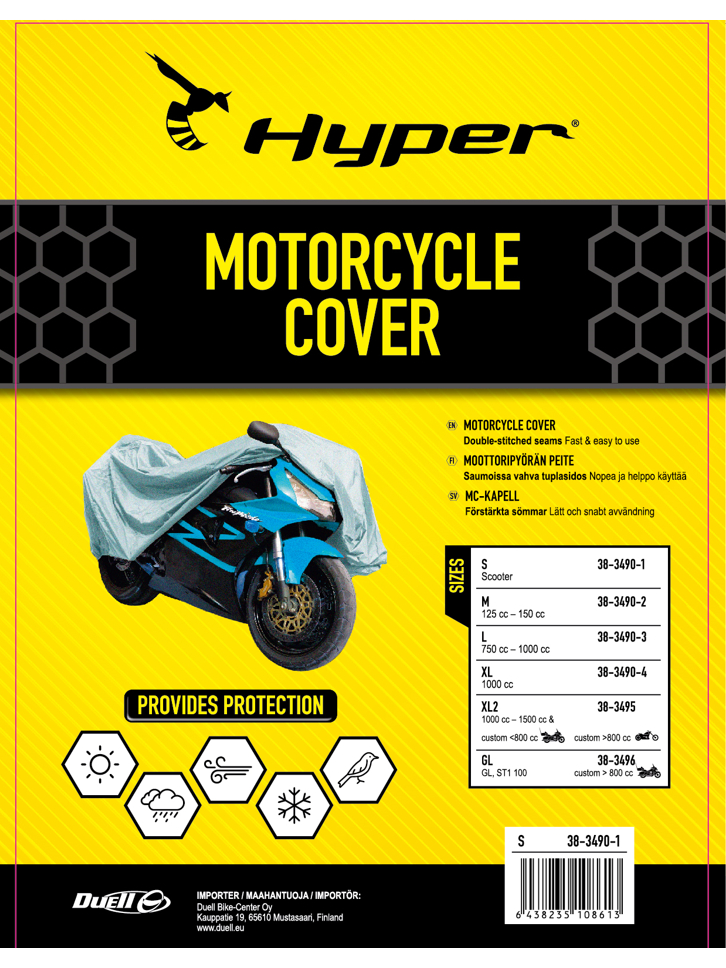 Hyper Cover Mc XXL 264x104x127cm Hyper Cover Mc XXL 264x104x127cm