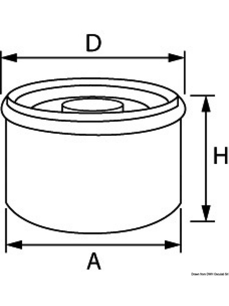 Osculati Mercury Verado oil filter 4 cylinders 1