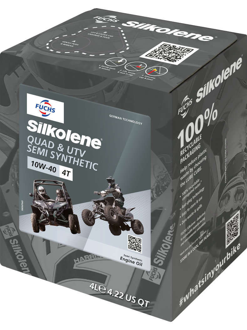 Silkolene QUAD & UTV 10W-40 4L CUBE (4) Silkolene QUAD & UTV 10W-40 4L CUBE (4)