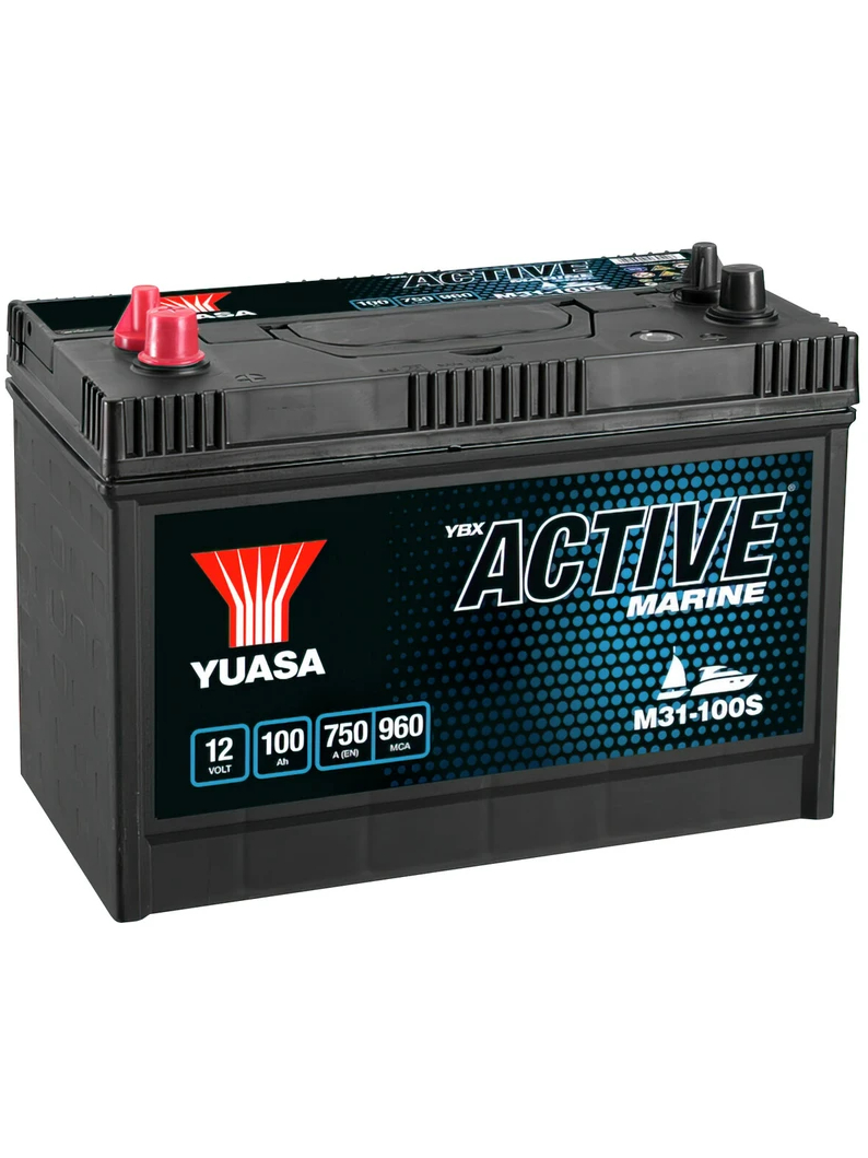Yuasa M31-100S Active Marine Start Battery 12V 100Ah 750A Note: Pallet cargo (12