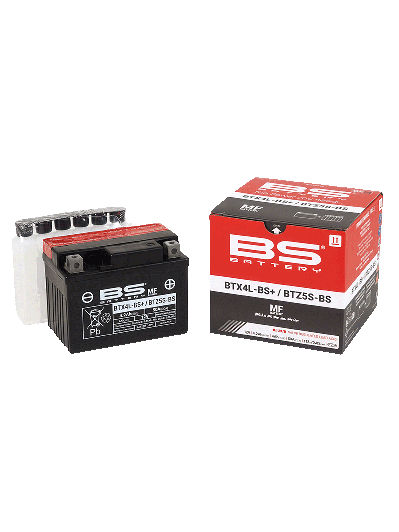 BS Battery BTX4L-BS+/BTZ5S-BS (cp) Maintenance Free 2