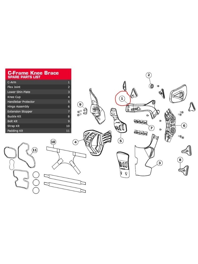 Leatt C-Arm C-Frame Alu Forged 2