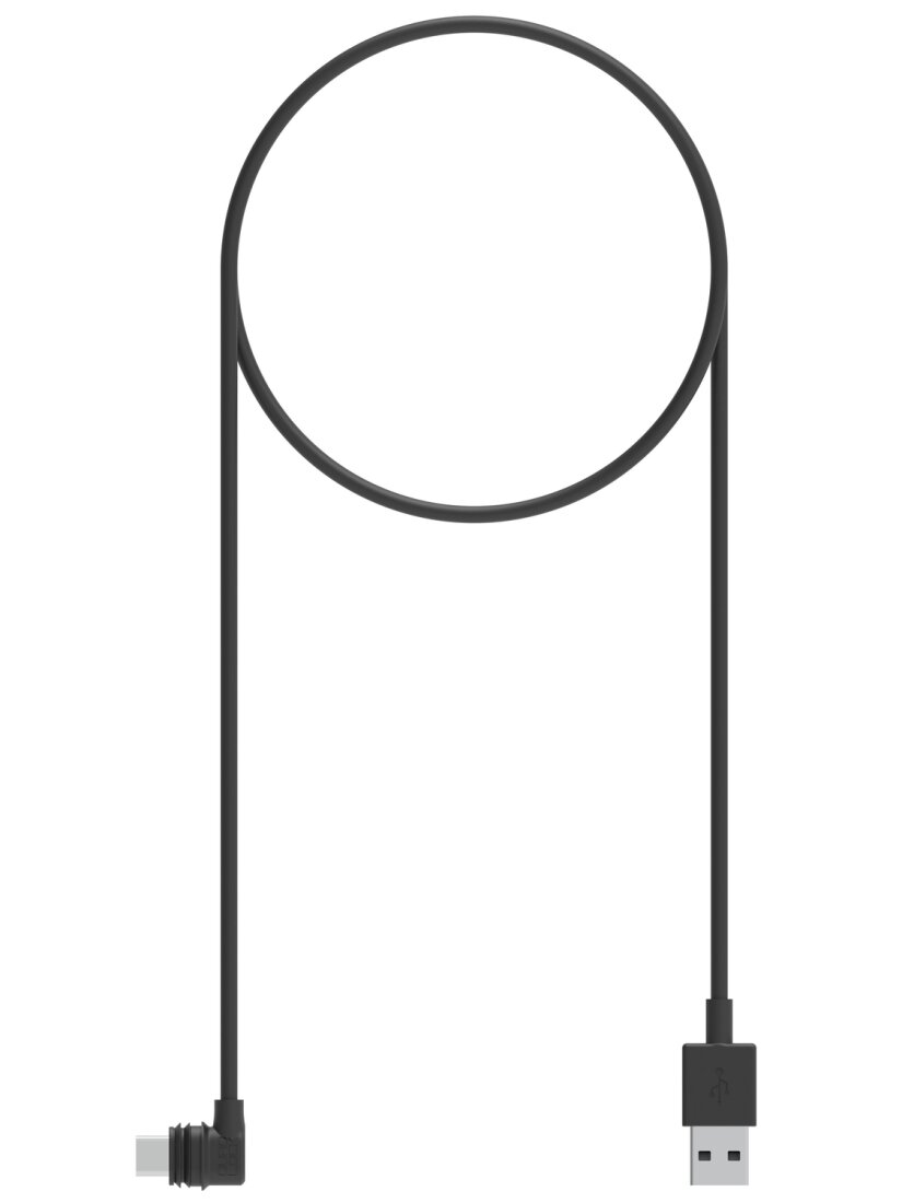 Quad Lock Weatherproof Wireless Charging Head USB Cable - Right Angle