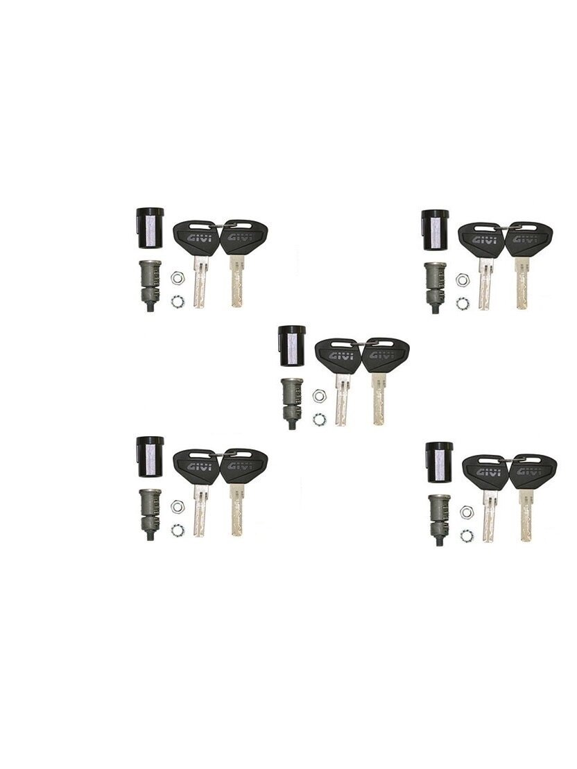 Security Lock key set for 5 cases including bush and under lock platelets
