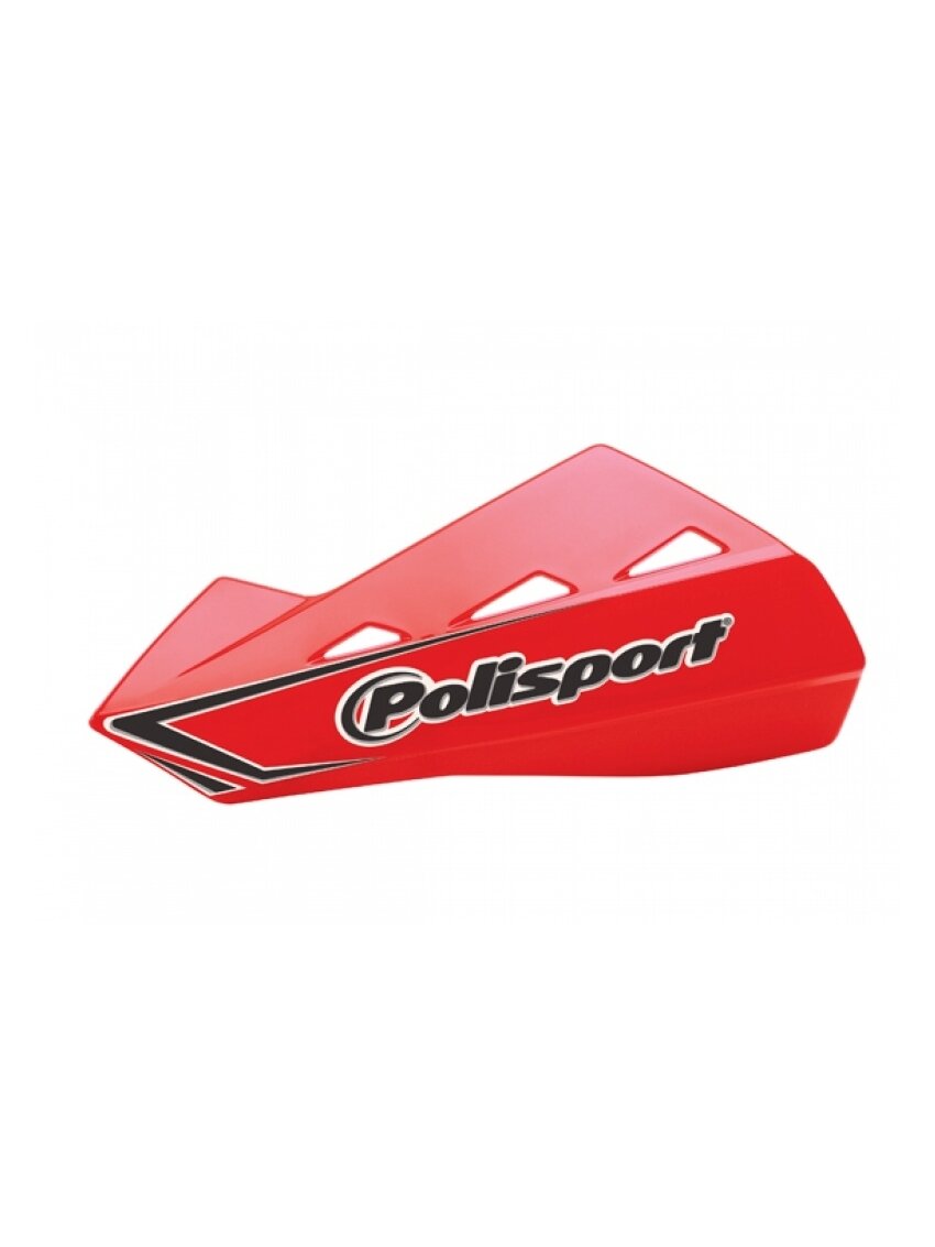 Polisport Qwest Handguards + Universal Plastic Mounting Kit Red CR04 (25)