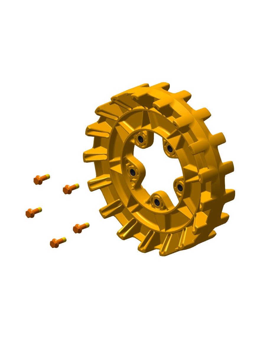 Camso Sprocket 17 teeth 4S, 5 bolt 3/8-16 x 1 1/4 Camso Sprocket 17 teeth 4S, 5 bolt 3/8-16 x 1 1/4