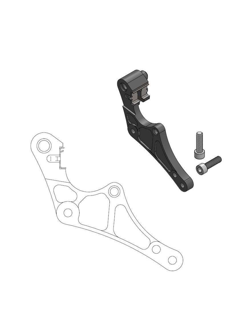 Moto-Master Supermoto Street Adapter Husqvarna incl.clip for Magura caliper
