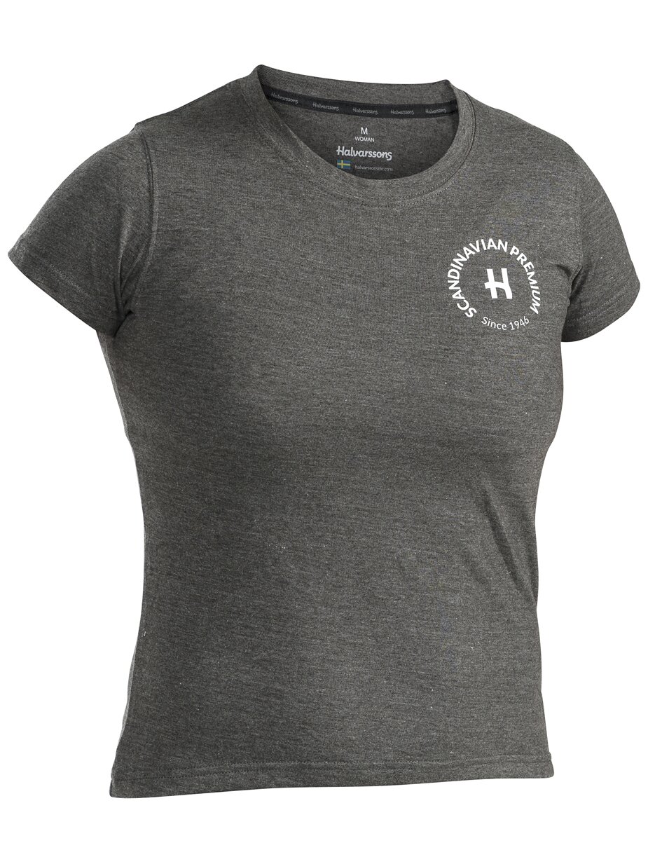 Halvarssons T-shirt H Tee Woman Graphite Halvarssons T-shirt H Tee Woman Graphite