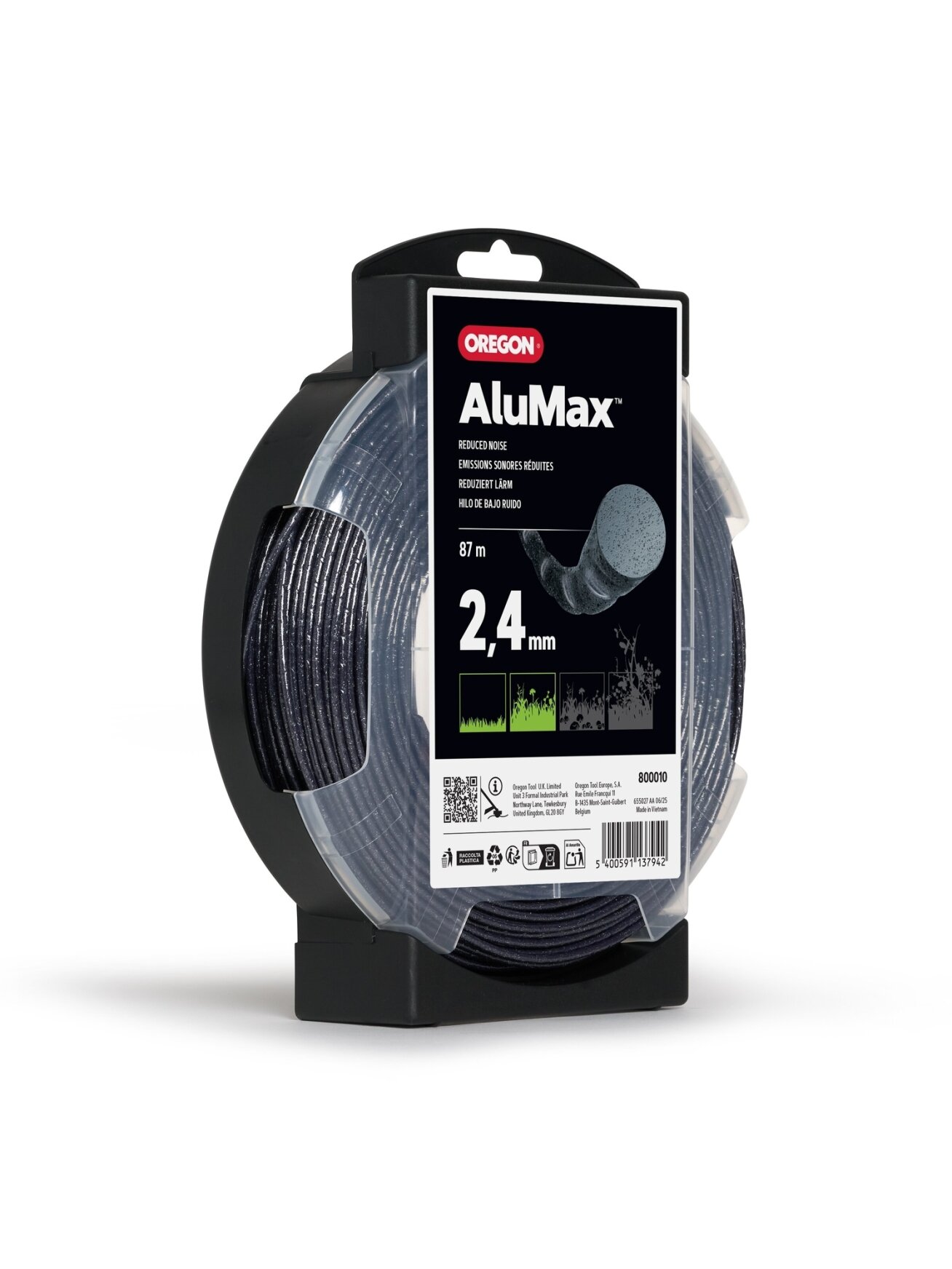 Oregon AluMax pjovimo valas 2,4mm/87m 1 Oregon AluMax pjovimo valas 2,4mm/87m 1