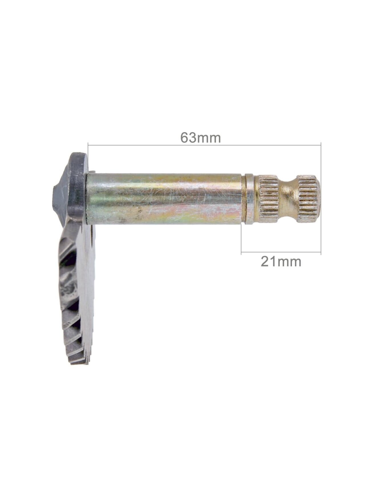 Kick axel 63mm/21mm China-scooter 4-S 50cc / Peugeot 4-S / SYM 4-S
