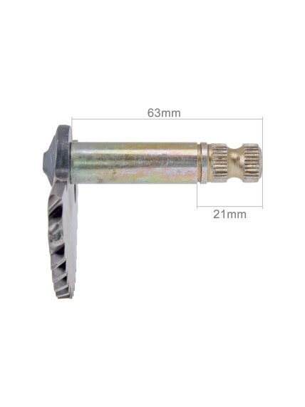 Kick axel 63mm/21mm China-scooter 4-S 50cc / Peugeot 4-S / SYM 4-S Kick axel 63mm/21mm China-scooter 4-S 50cc / Peugeot 4-S / SYM 4-S