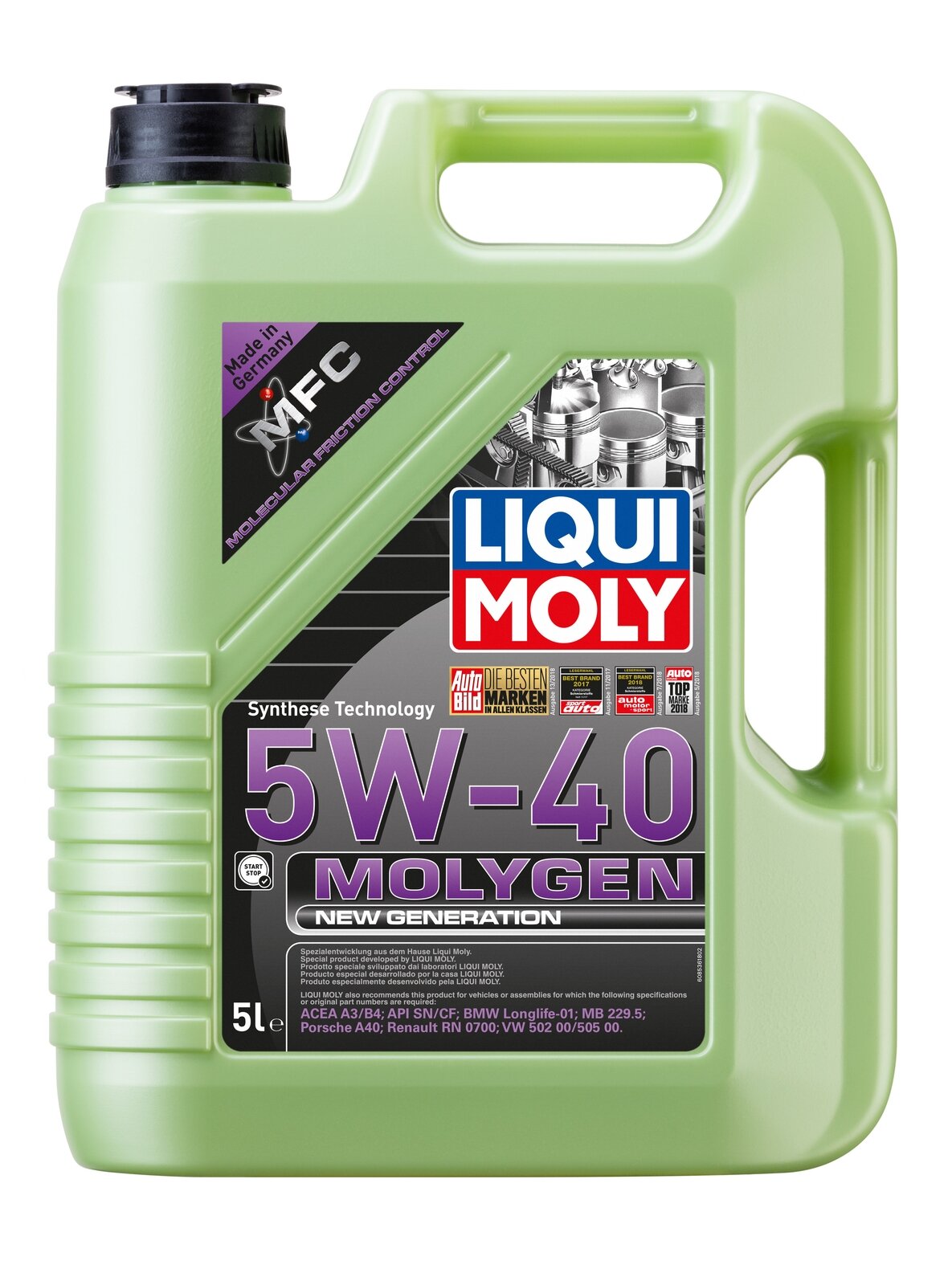 LIQUI MOLY ALYVA Molygen New Generation 5W-40 5l